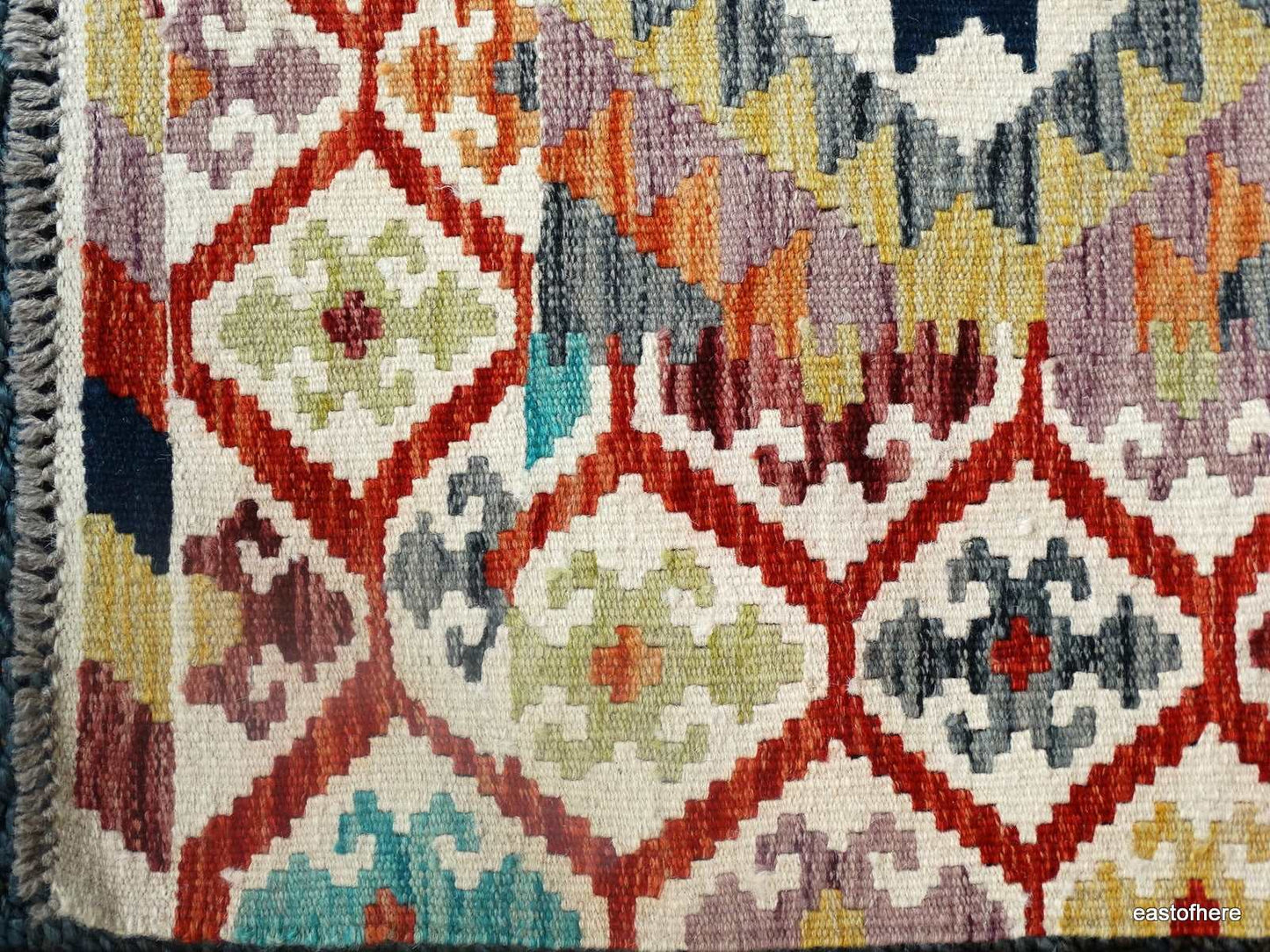 Afghan Kilim (203 x 155cm) - eastofhere