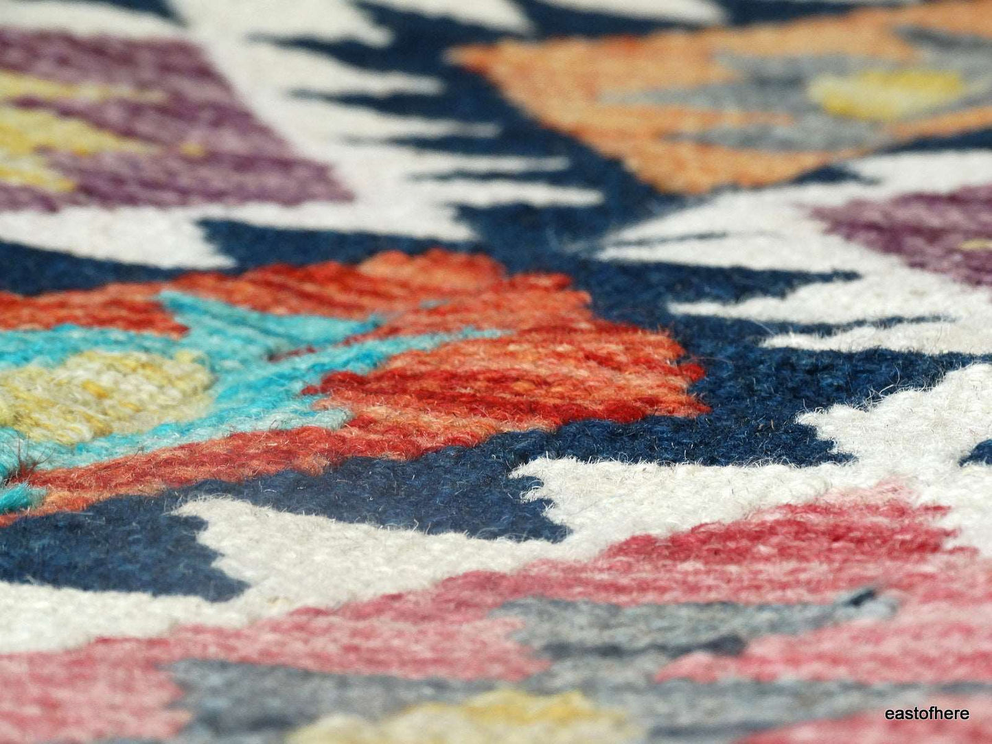 Afghan Kilim (203 x 155cm) - eastofhere