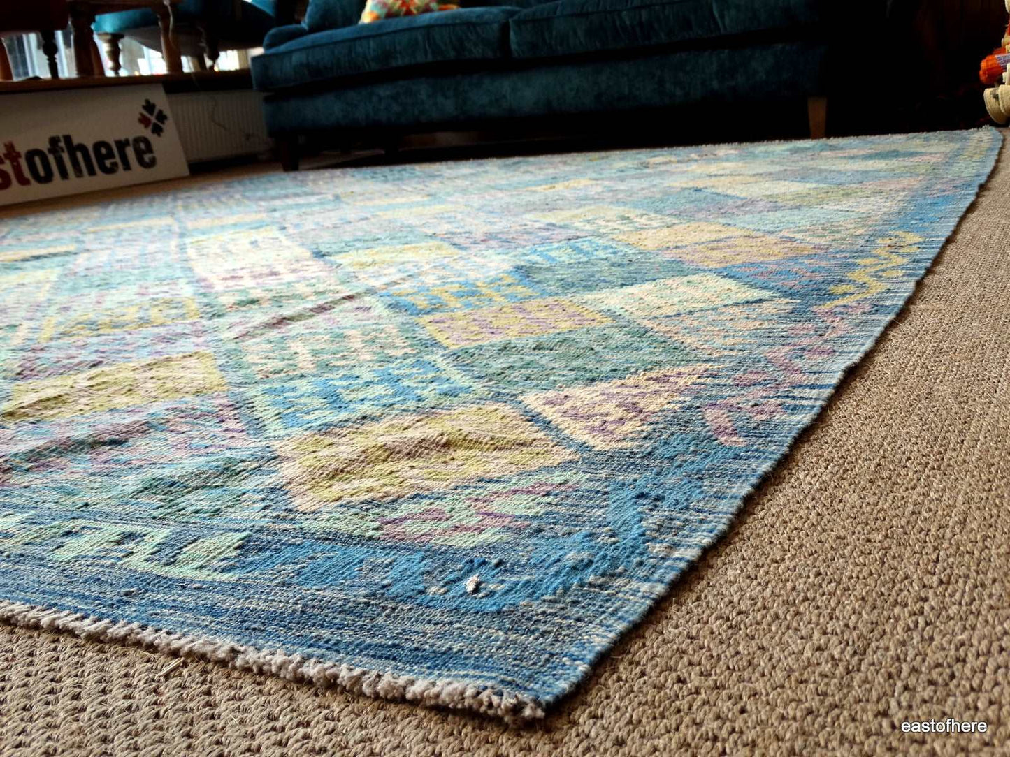 Afghan Kilim (350 x 275cm) - eastofhere