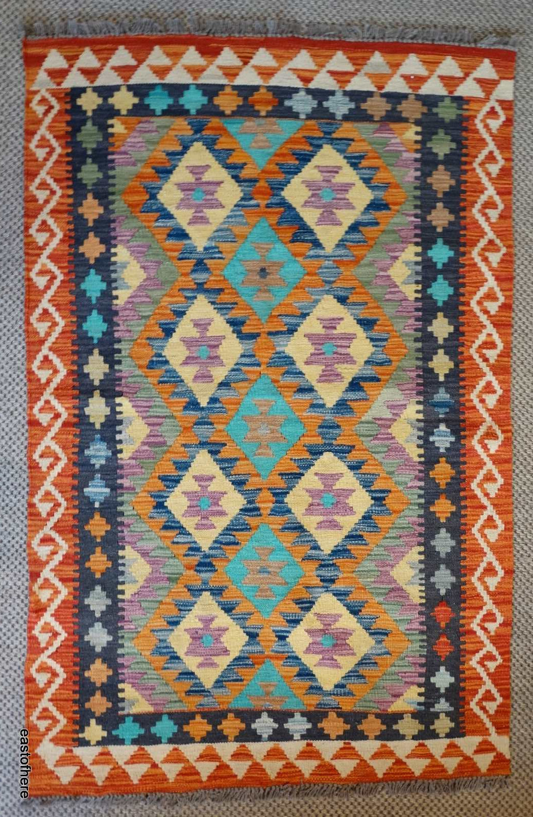 Afghan Kilim (157 x 102cm) - eastofhere