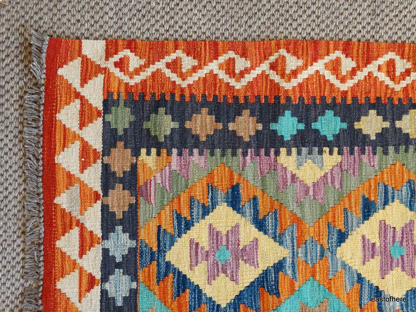 Afghan Kilim (157 x 102cm) - eastofhere