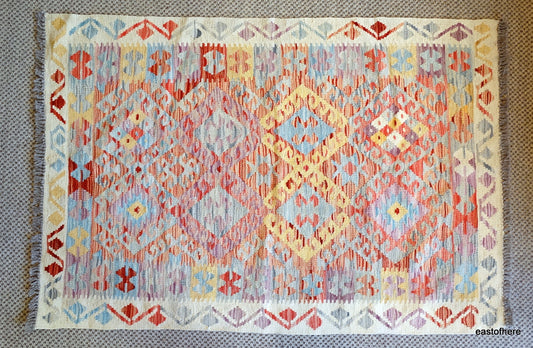 Afghan Kilim (146 x 100cm) - eastofhere