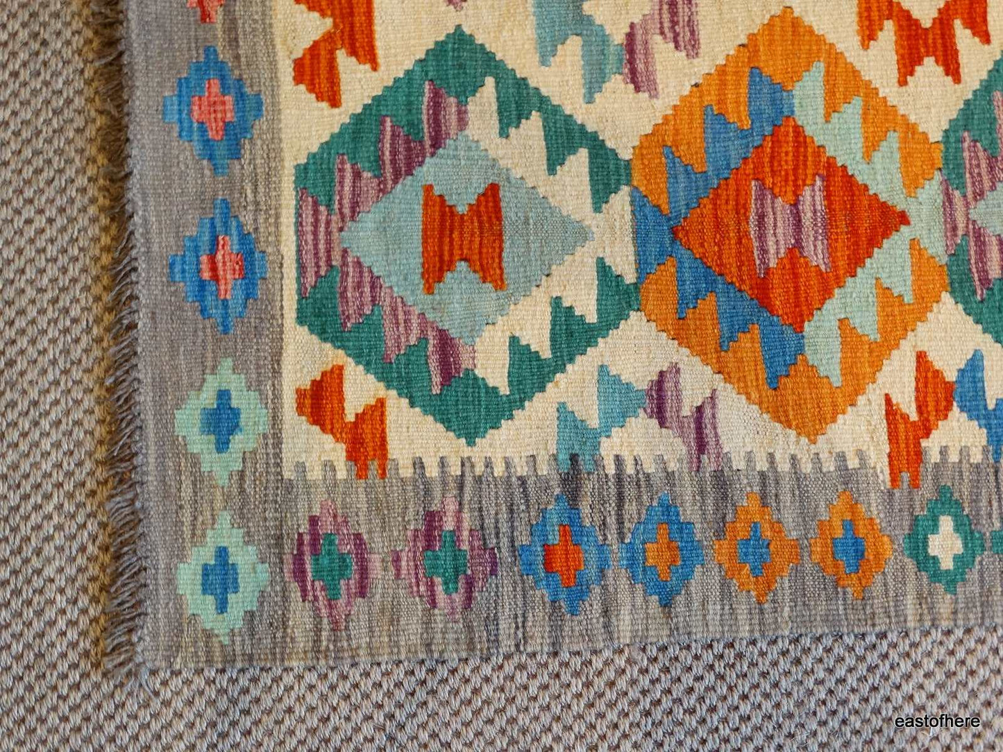 Afghan Kilim (155 x 100cm) - eastofhere