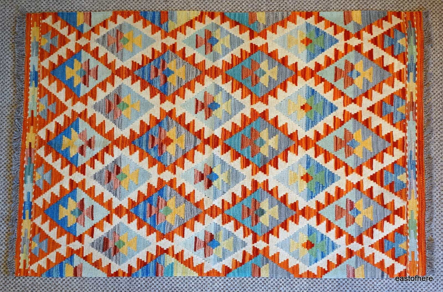 Afghan Kilim (166 x 103cm) - eastofhere