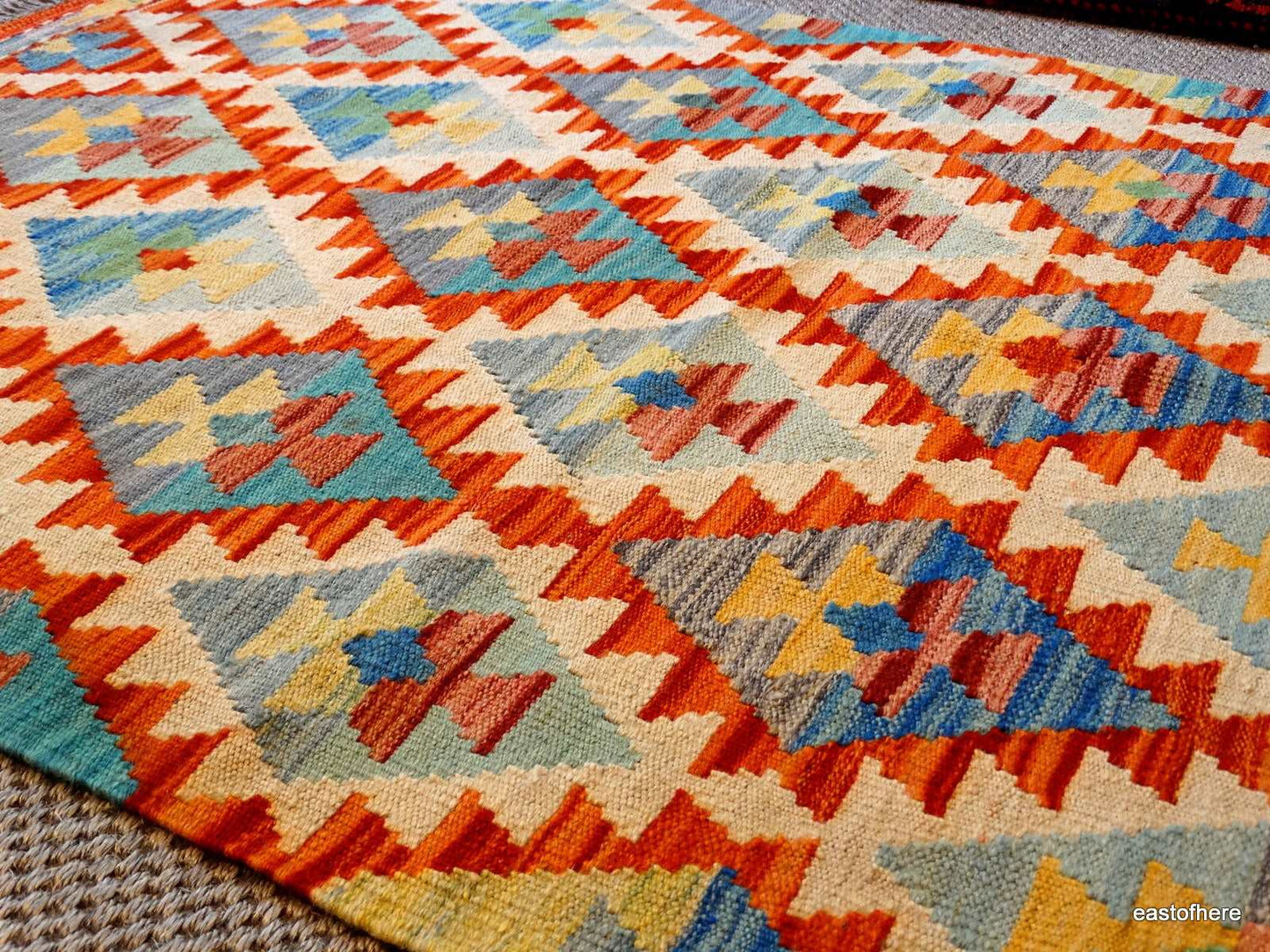 Afghan Kilim (166 x 103cm) - eastofhere