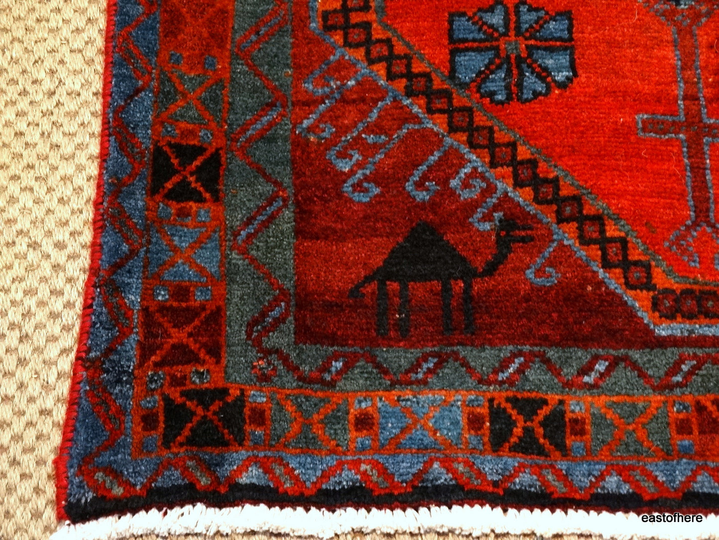 Vintage Afshar (226 x 134cm) - eastofhere