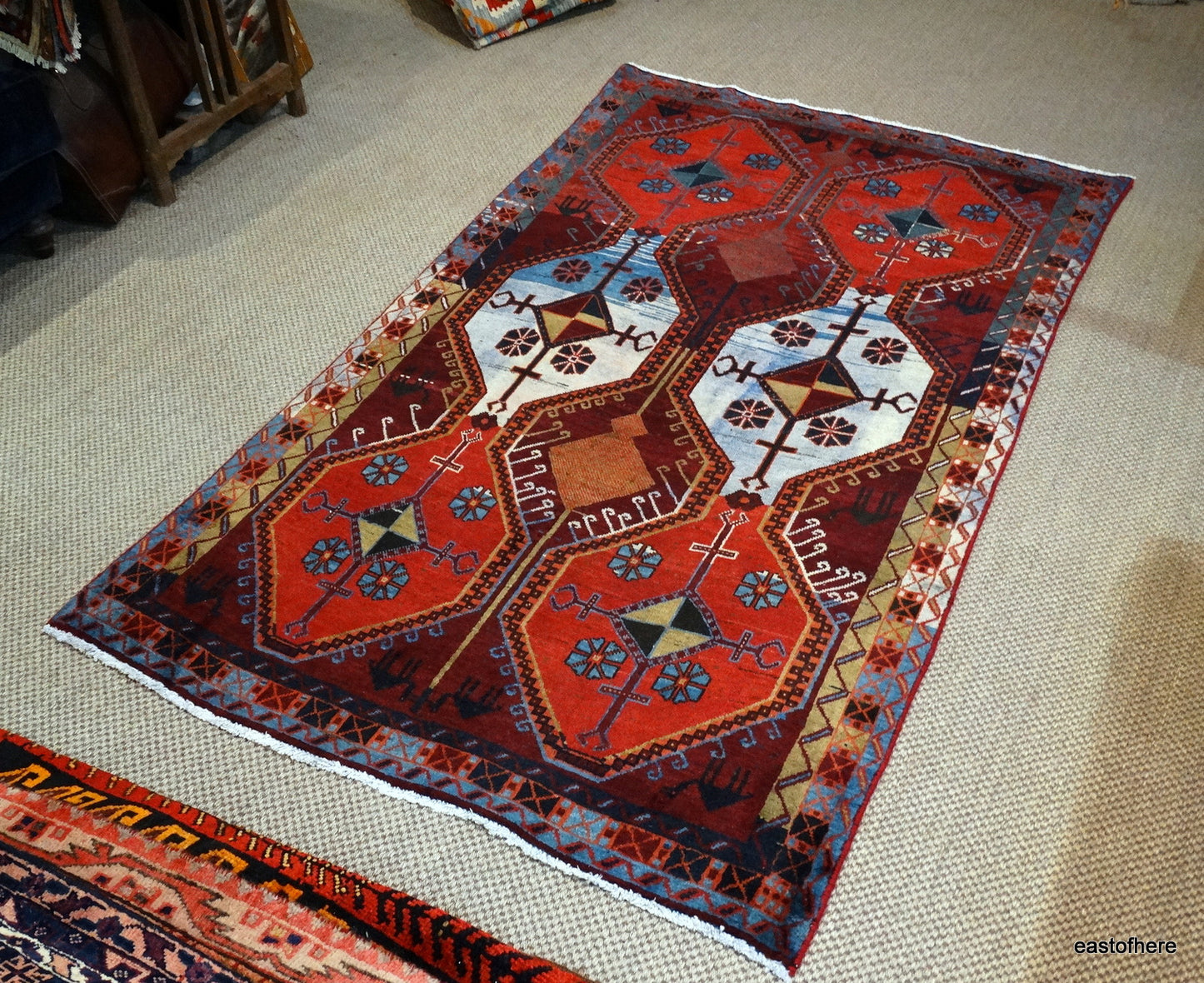 Vintage Afshar (226 x 134cm) - eastofhere