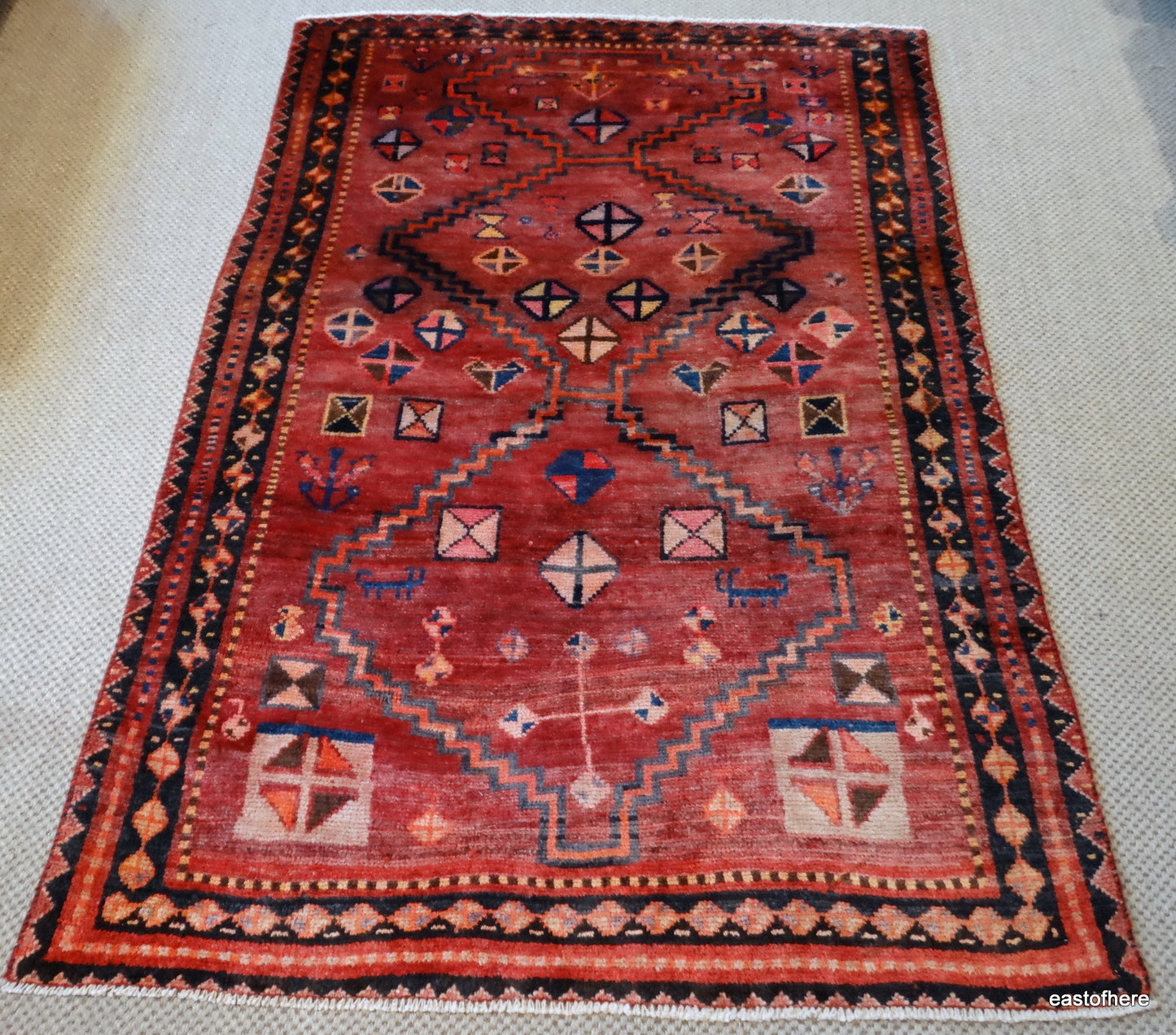 Iranian Gabbeh (194 x 133cm) - eastofhere