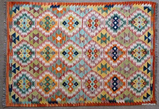 Afghan Kilim (180 x 126cm) - eastofhere