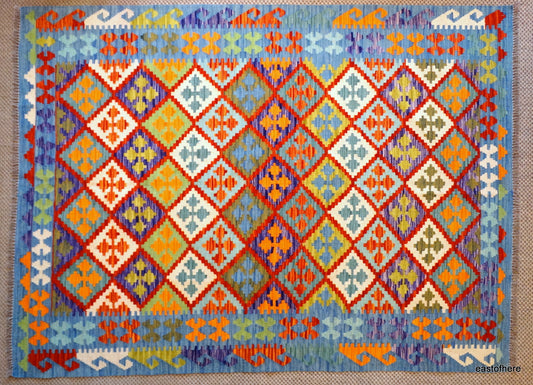 Afghan Kilim (205 x 150cm) - eastofhere