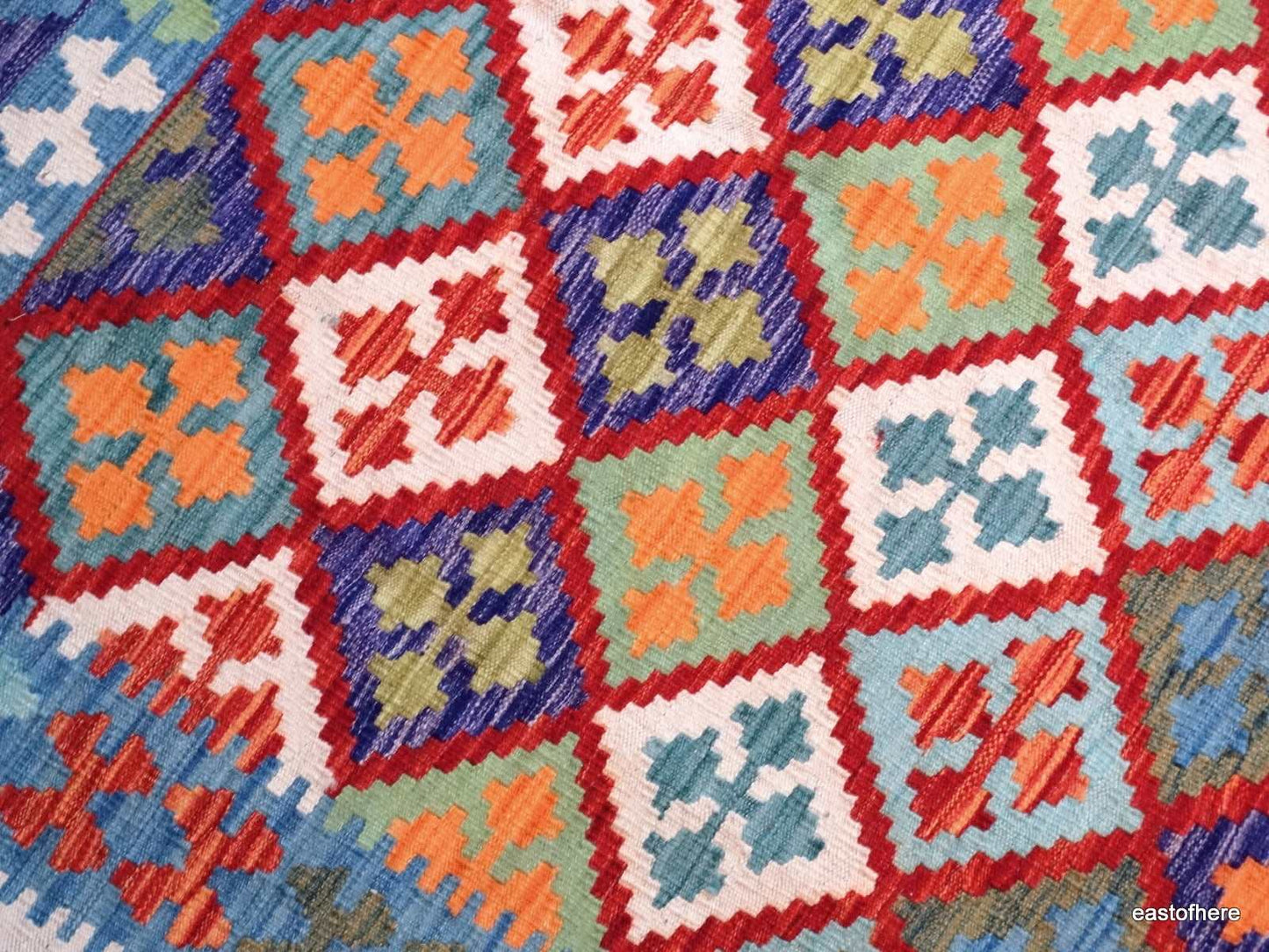 Afghan Kilim (205 x 150cm) - eastofhere
