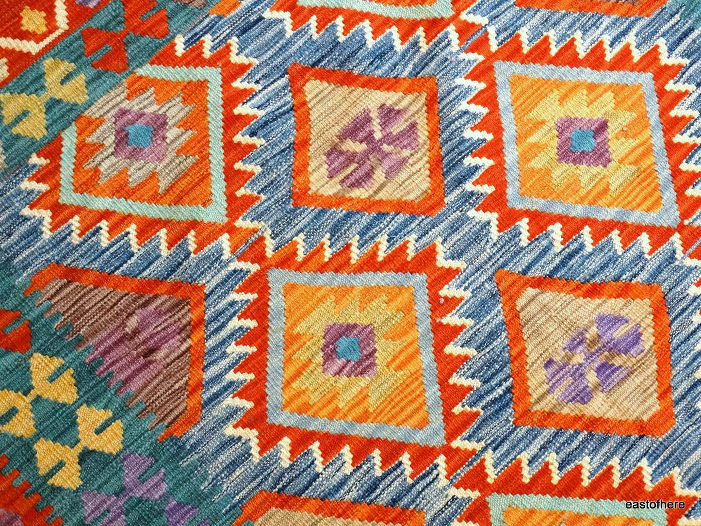 Afghan Kilim (200 x 152cm) - eastofhere