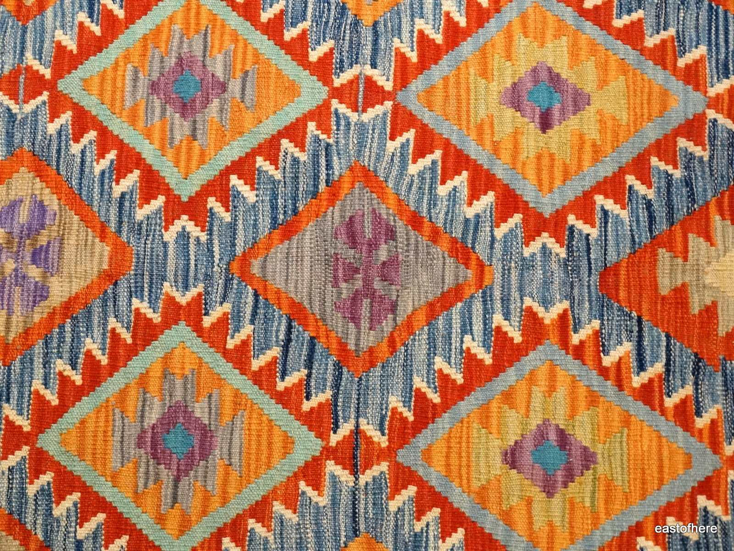 Afghan Kilim (200 x 152cm) - eastofhere