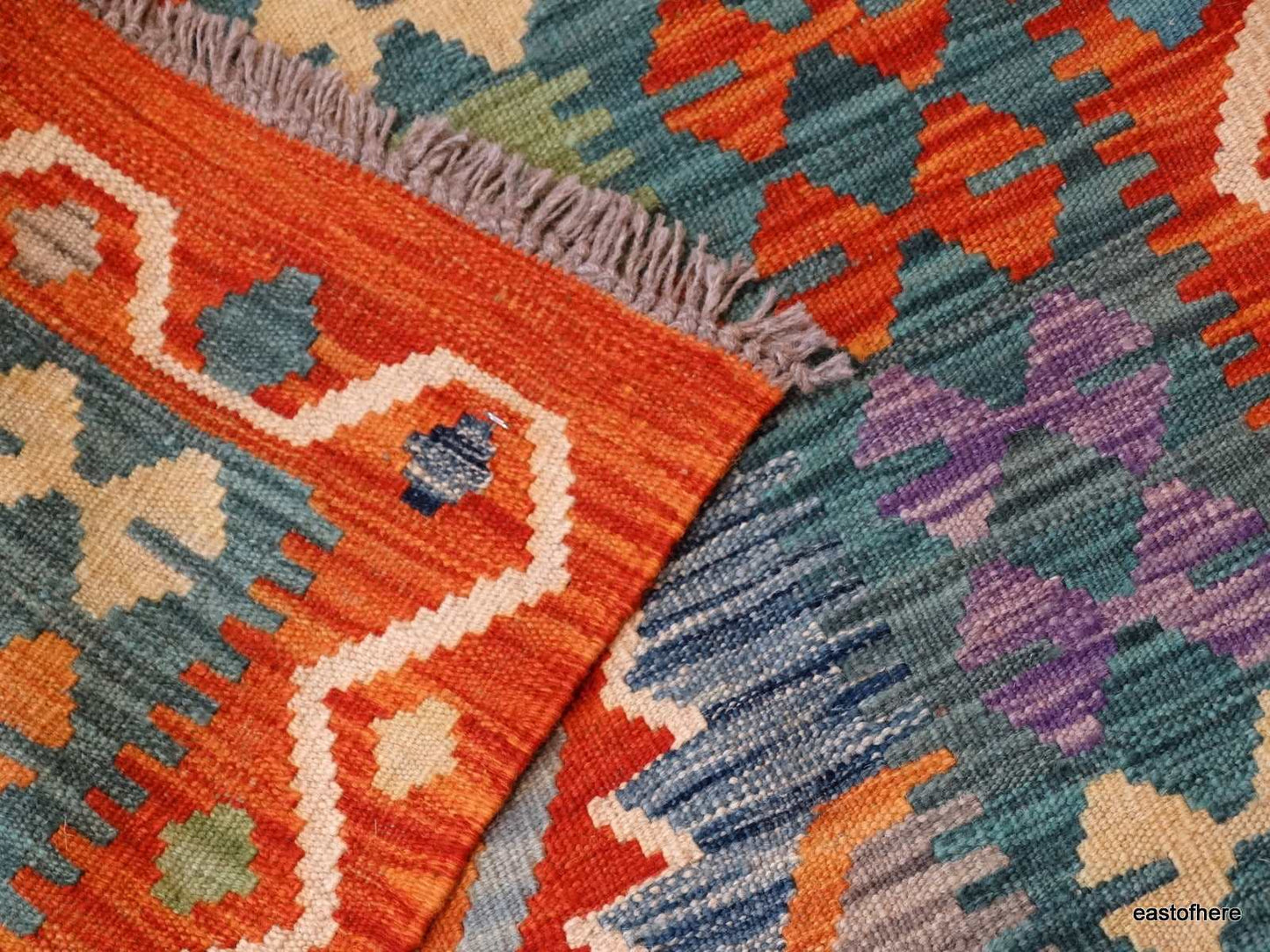 Afghan Kilim (200 x 152cm) - eastofhere