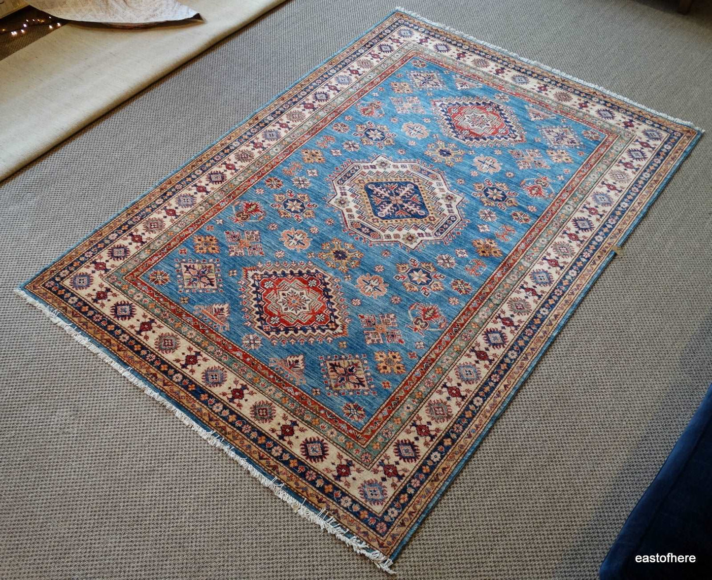 Afghan Kazakh (242 x 172cm) - eastofhere