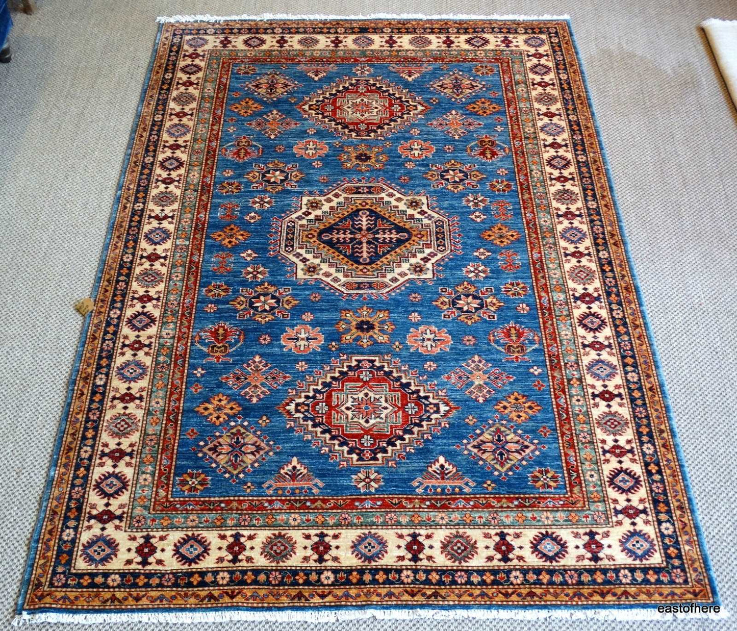 Afghan Kazakh (242 x 172cm) - eastofhere
