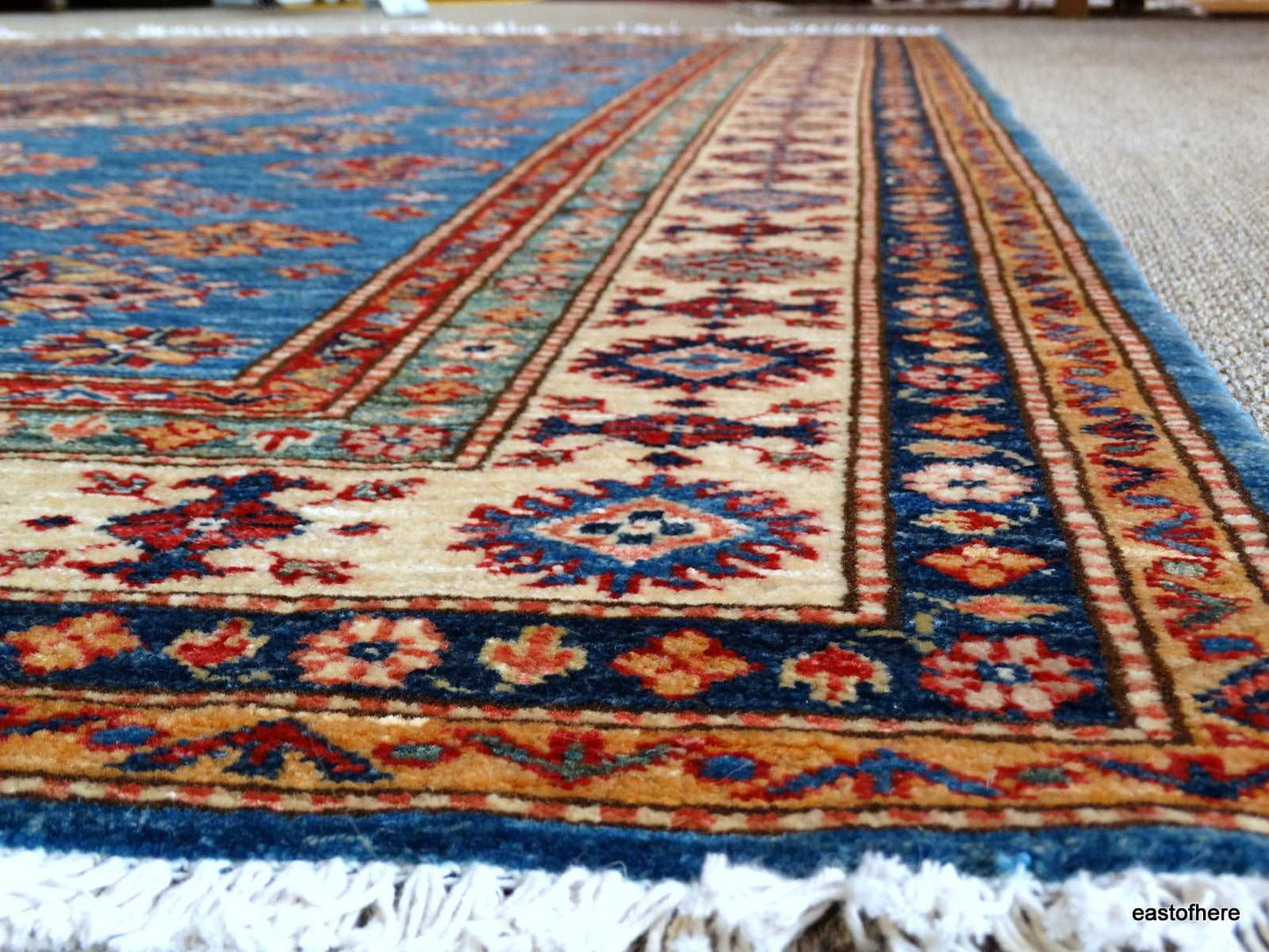 Afghan Kazakh (242 x 172cm) - eastofhere