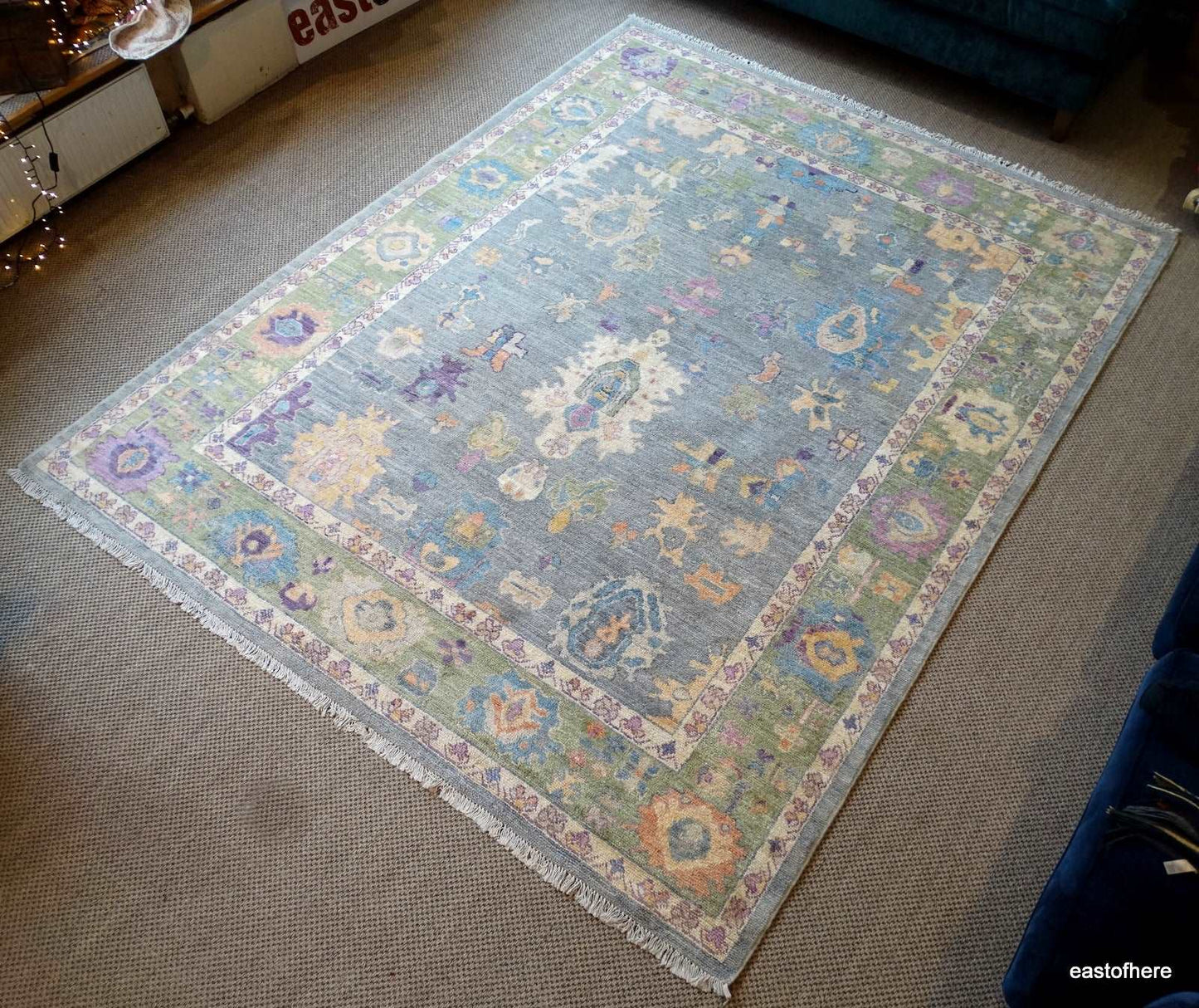 Afghan Oushak (305 x 246cm) - eastofhere