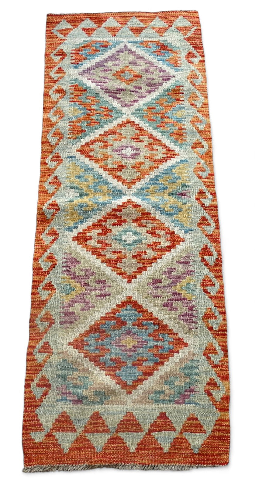 Traditional Kilim Runner 301x85 CM, 100% Wool, Reversible Kilim discount Rug