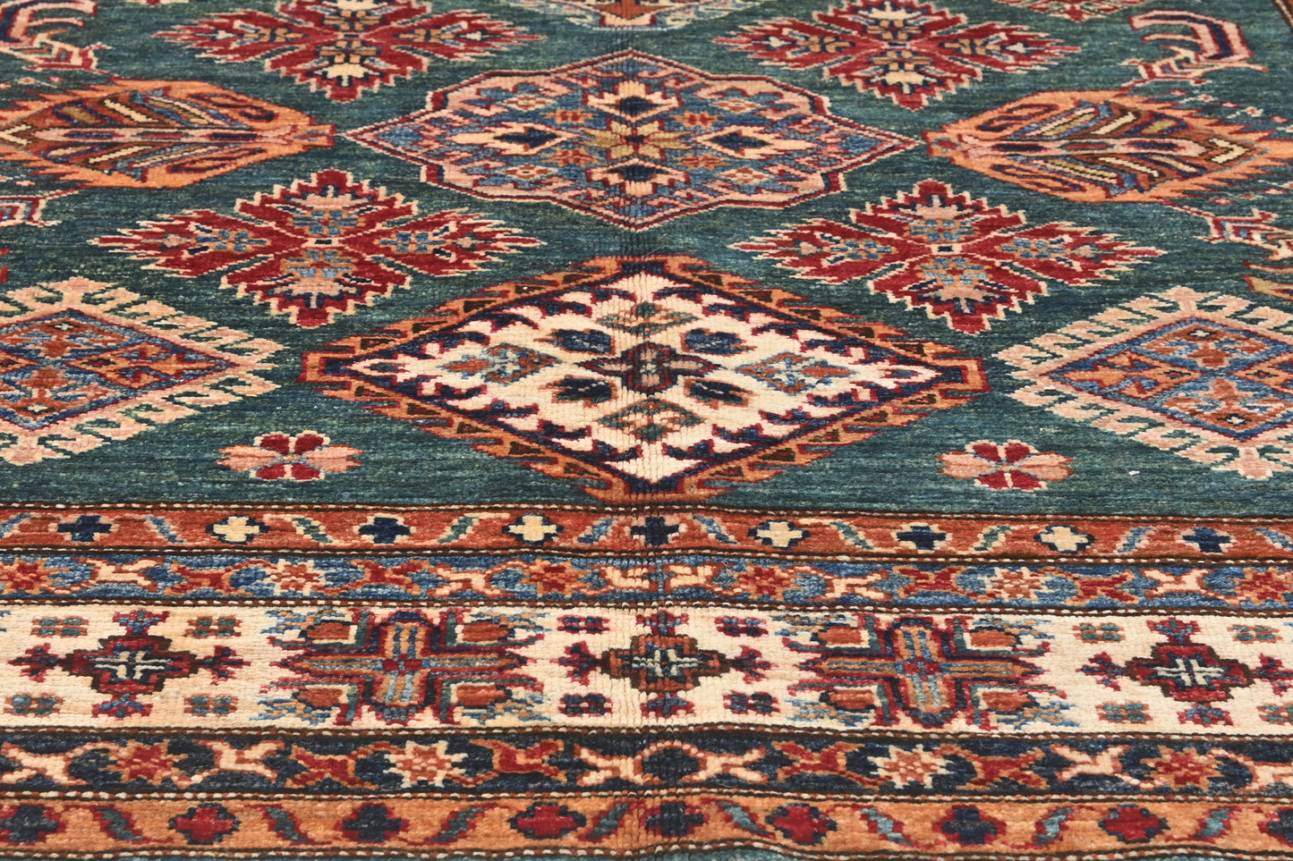 Afghan Kazak Rug (217 x 156cm)