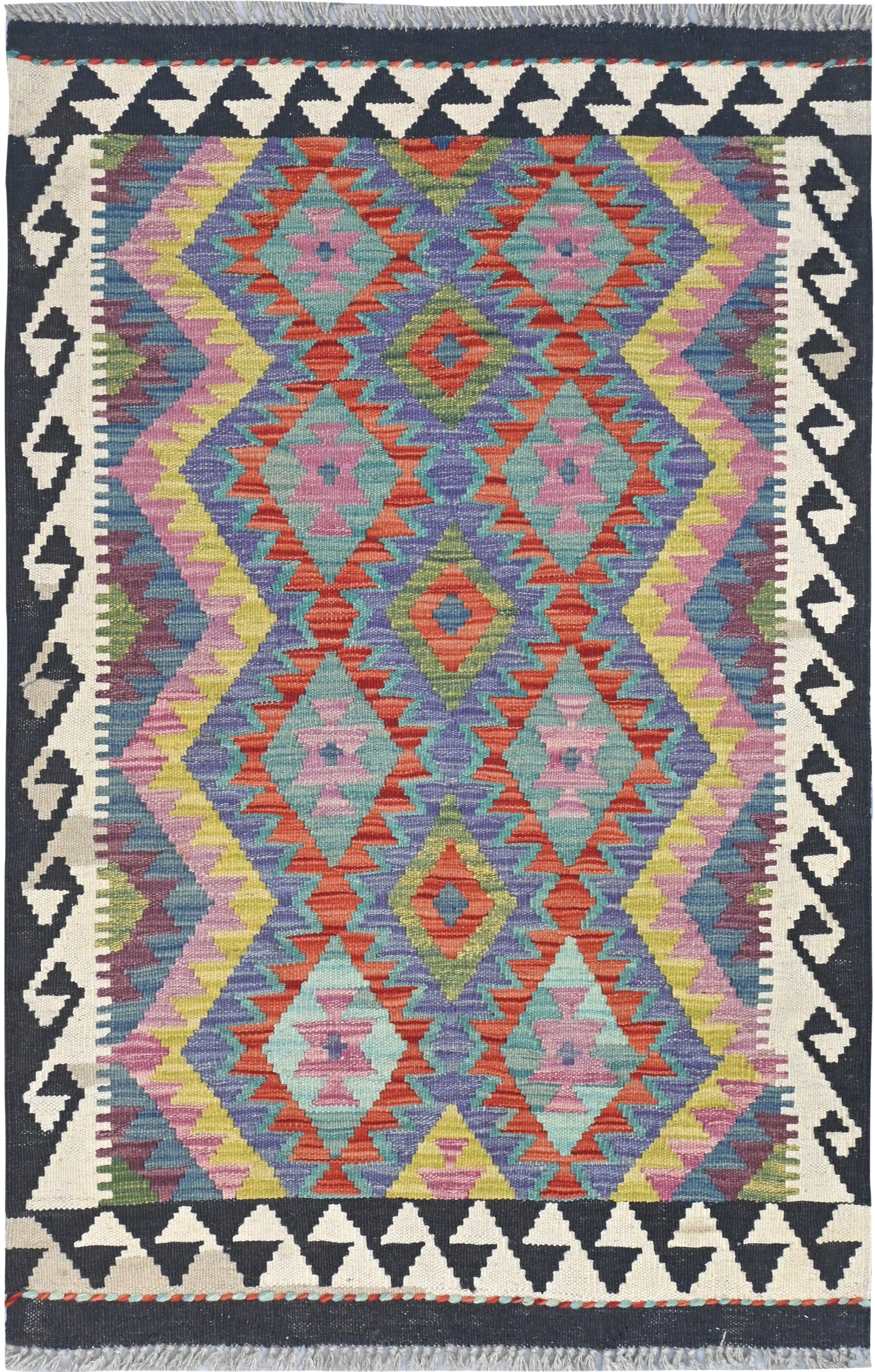 Afghan Kilim Rug 111 x 81cm