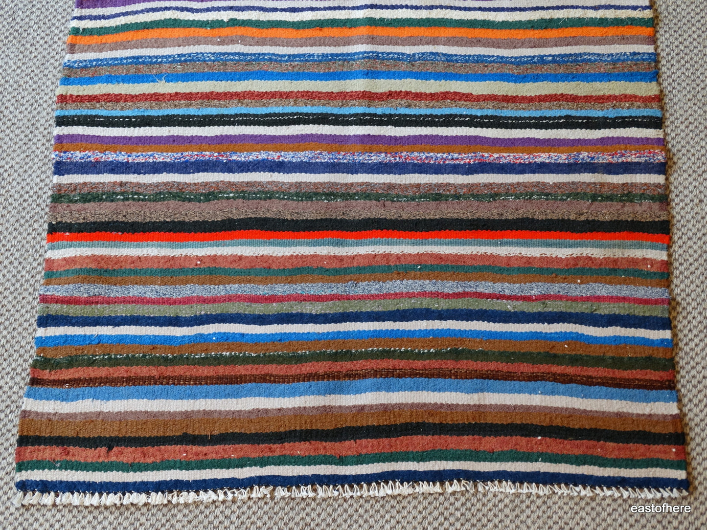 Vintage Iranian Kilim (297 x 115cm) - eastofhere