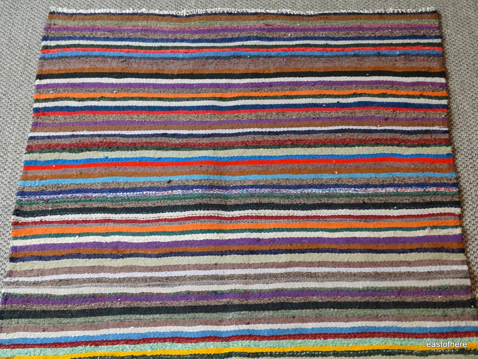 Vintage Iranian Kilim (297 x 115cm) - eastofhere