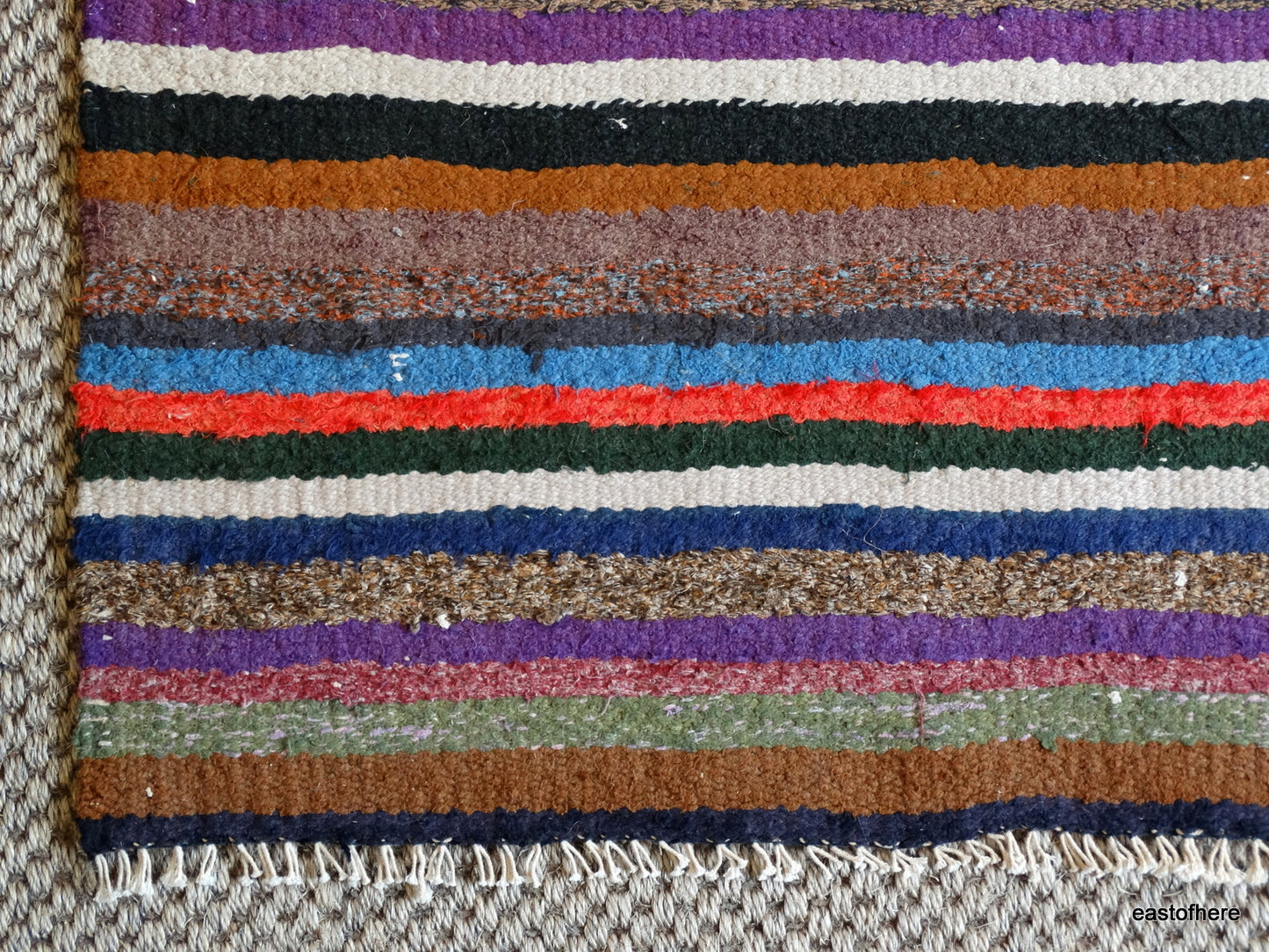 Vintage Iranian Kilim (297 x 115cm) - eastofhere