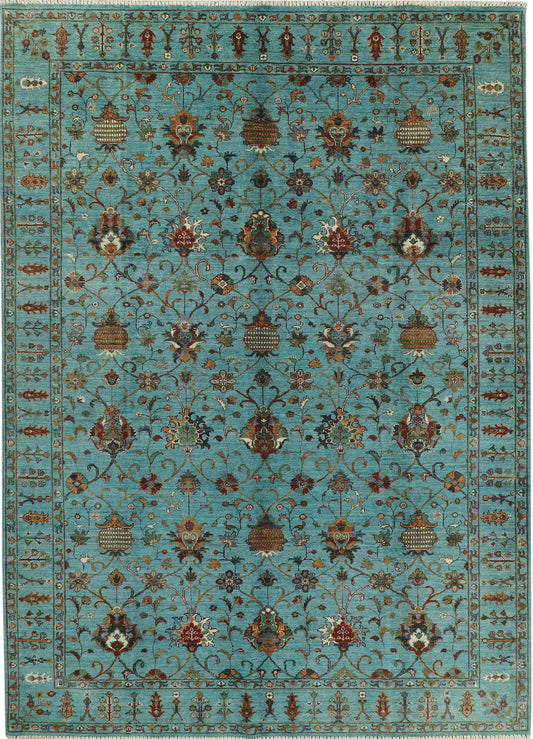 Eastofhere Sultani Ziegler rug in large 335x244cm with intricate pattern and vibrant colors, ideal for elegant living spaces.