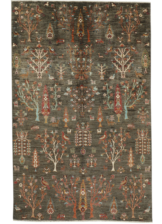 Eastofhere Sultani Ziegler rug in 265x173cm with intricate traditional patterns and rich colors displayed on a flat surface.