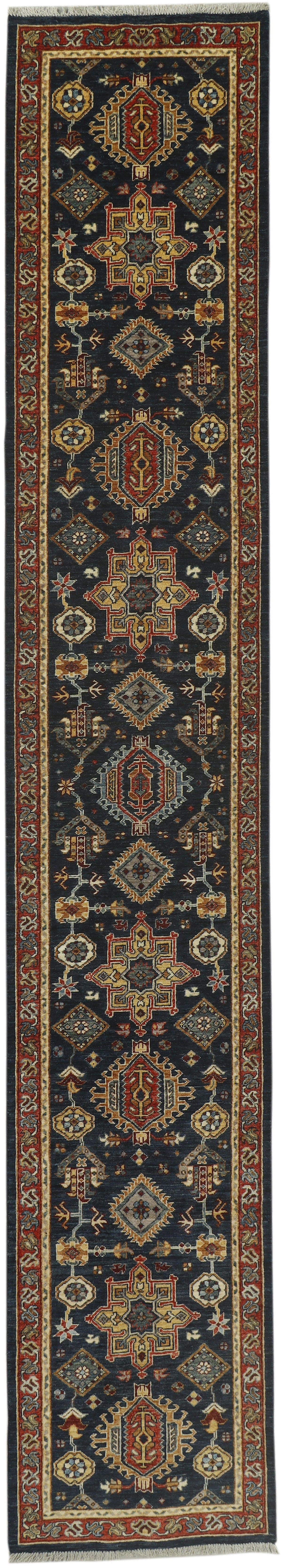 Afghan Kazak Runner (430 x 74cm)
