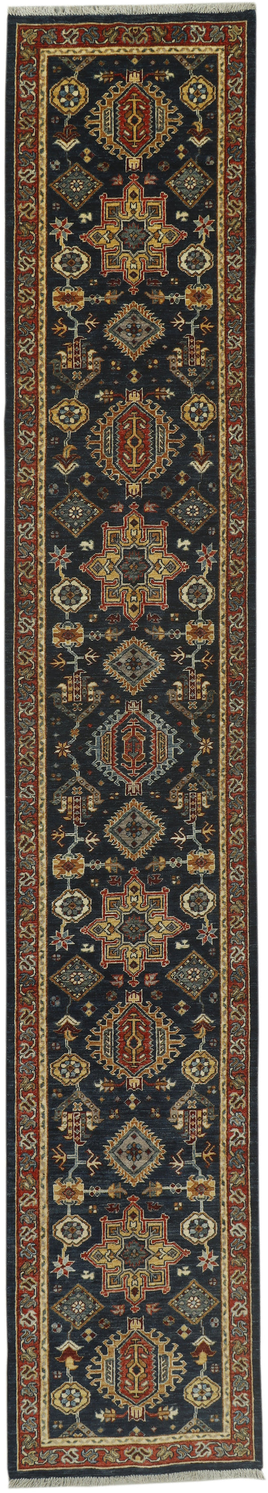 Afghan Kazak Runner (430 x 74cm)