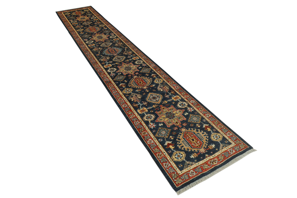 Afghan Kazak Runner (430 x 74cm)