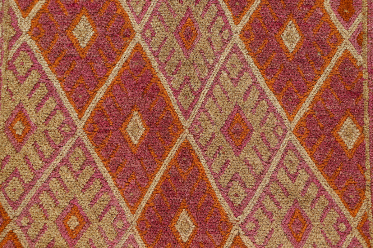 Afghan Meshwani rug by eastofhere, 121x114cm, detailed traditional woven rug with intricate patterns and rich colors.