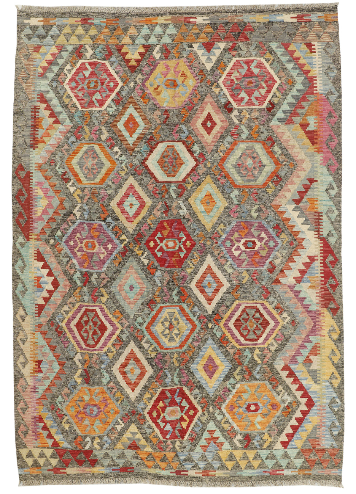 Afghan Kilim Rug (254 x 180cm)
