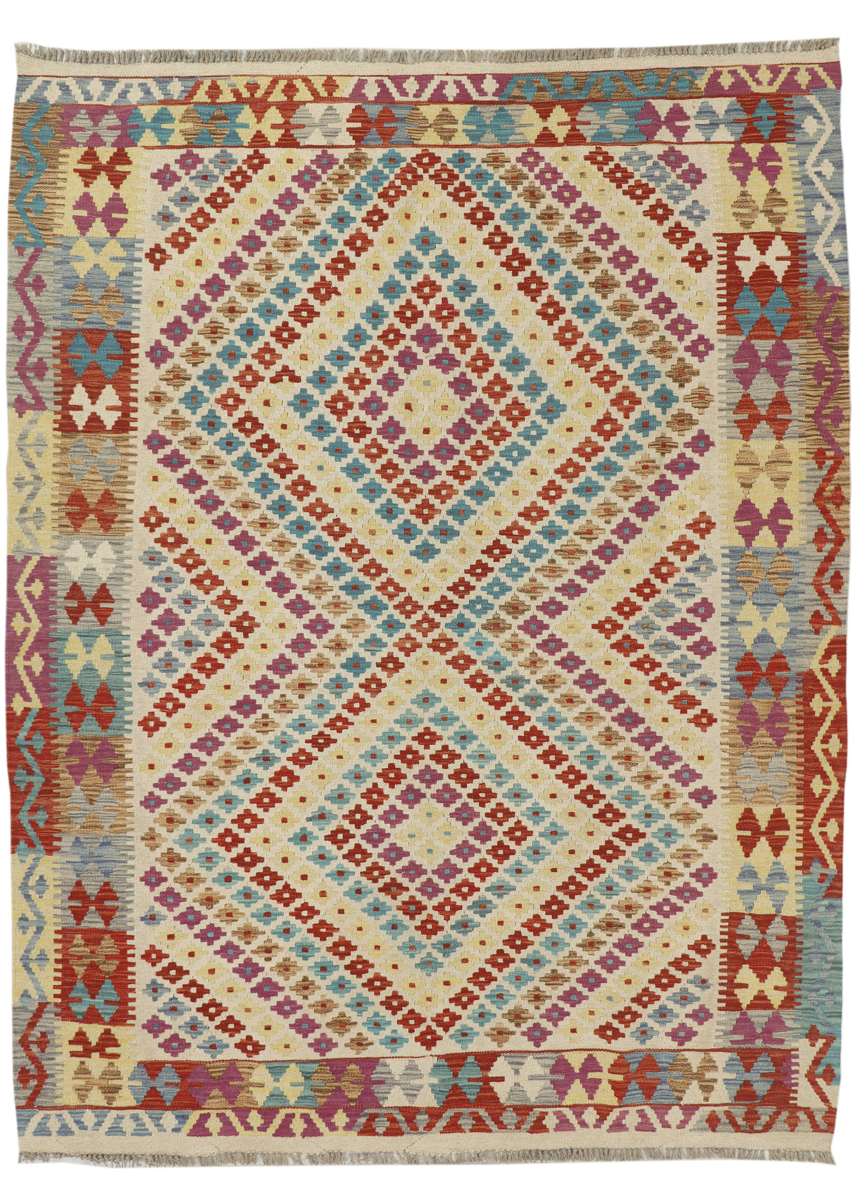 Afghan Kilim Rug (244 x 190cm)