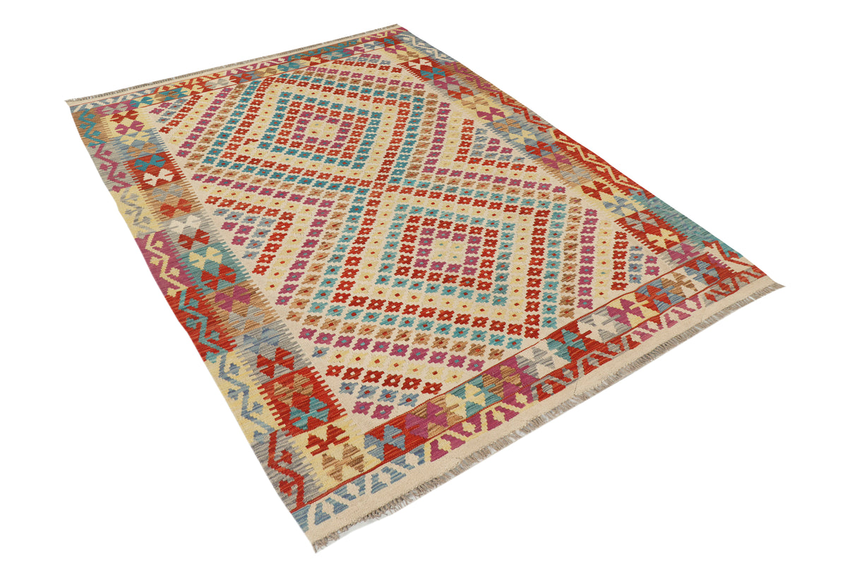 Afghan Kilim Rug (244 x 190cm)