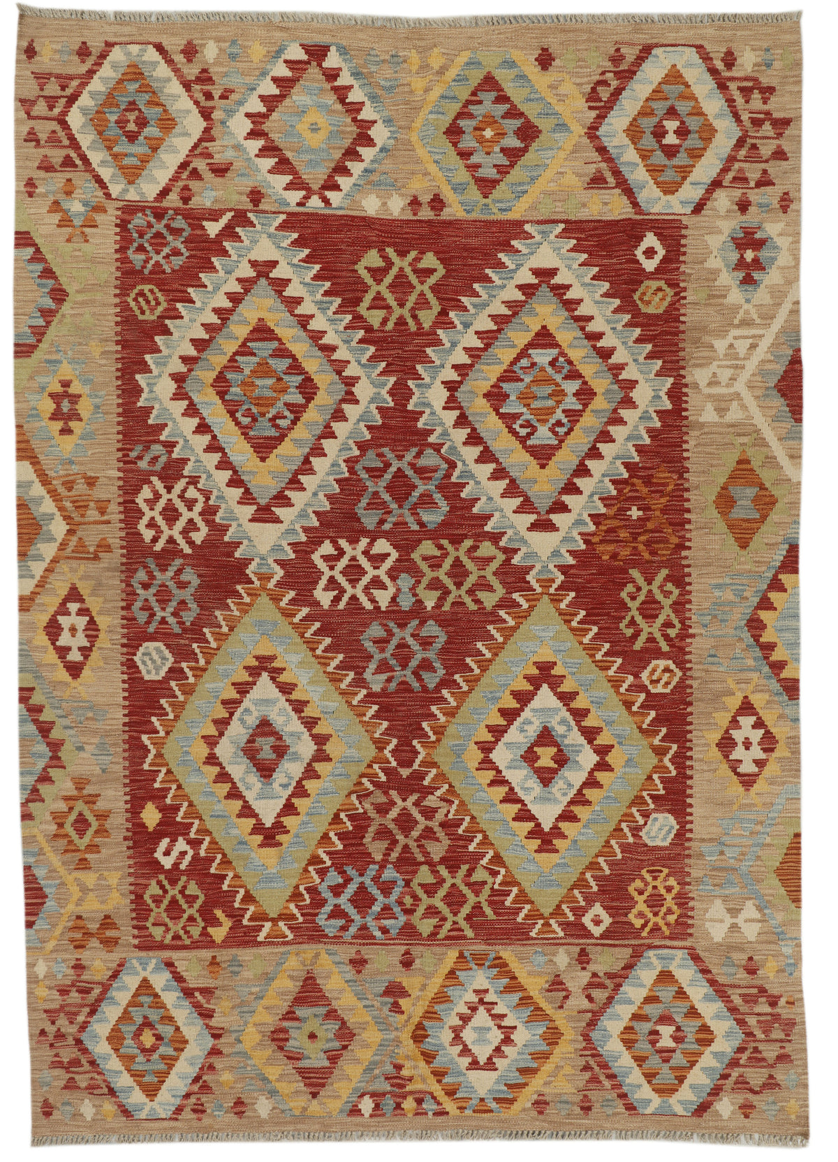Afghan Kilim Rug (244 x 178cm)