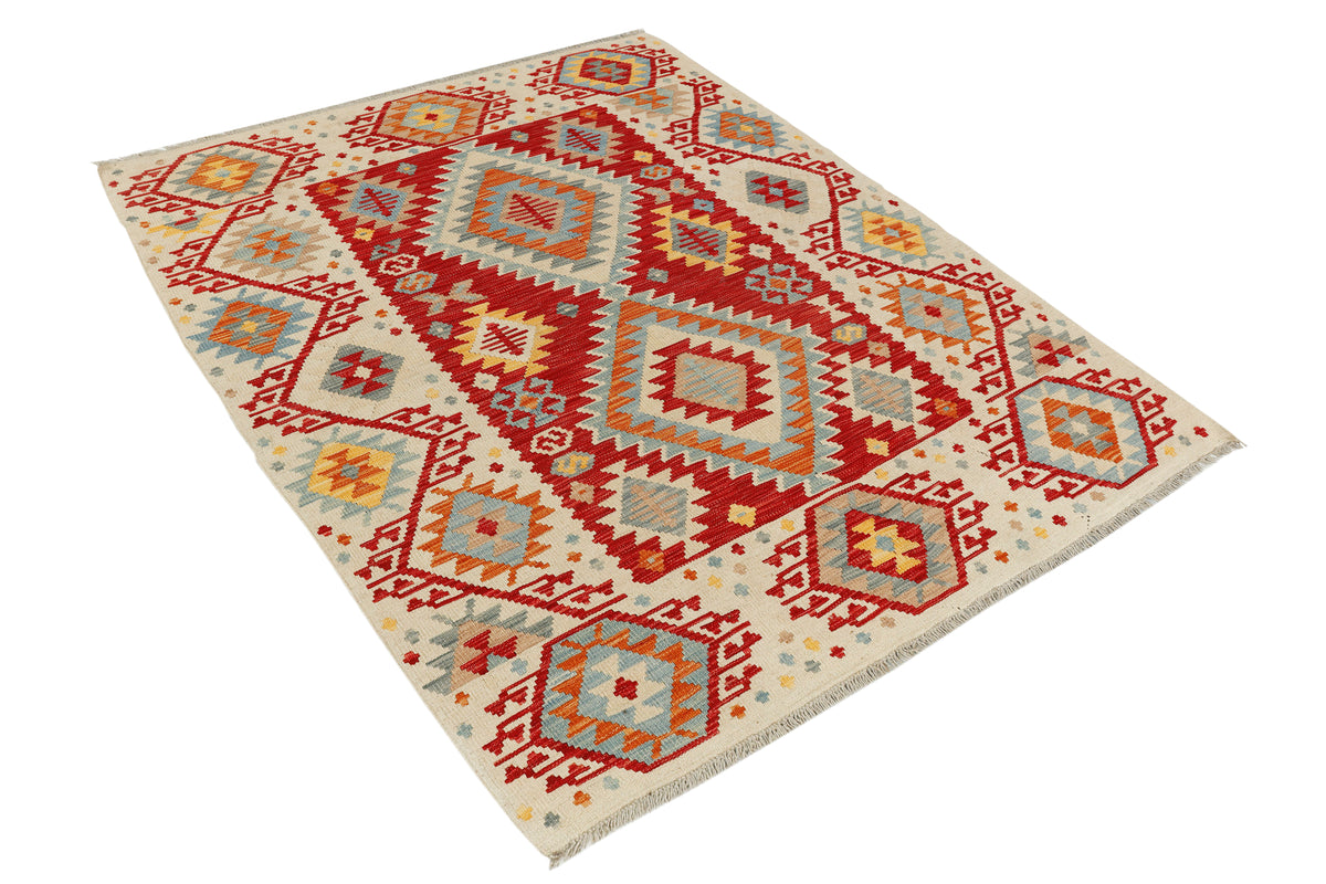 Afghan Kilim Rug (188 x 144cm)