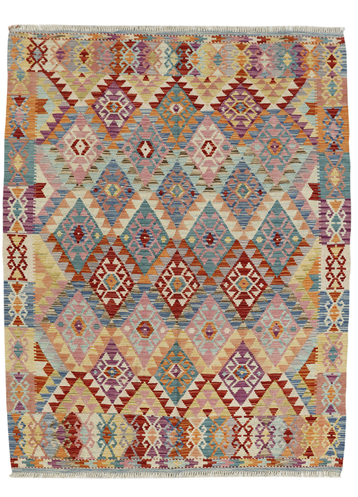 Afghan Kilim Rug (203 x 158cm)