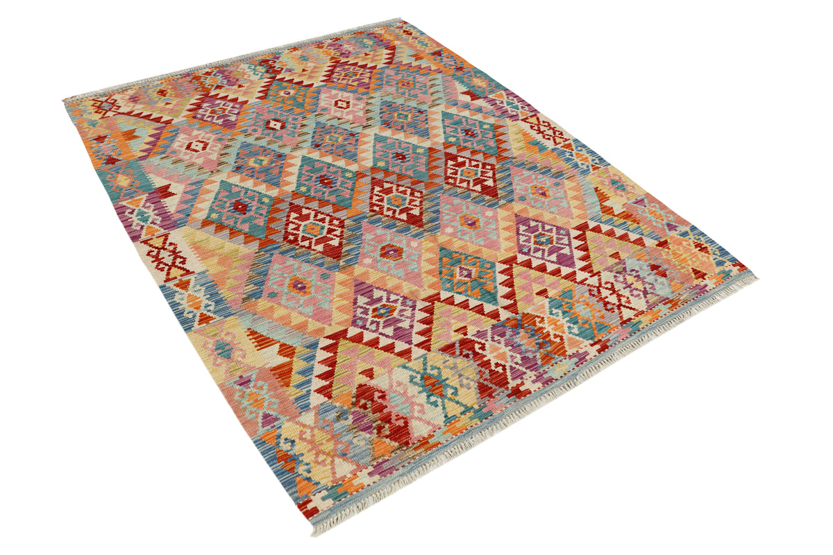 Afghan Kilim Rug (203 x 158cm)