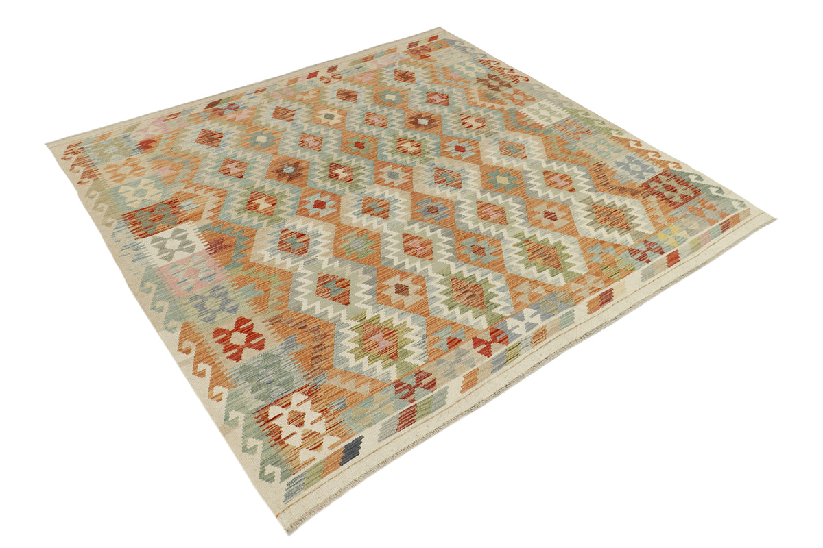 Afghan Kilim Rug (201 x 193cm)