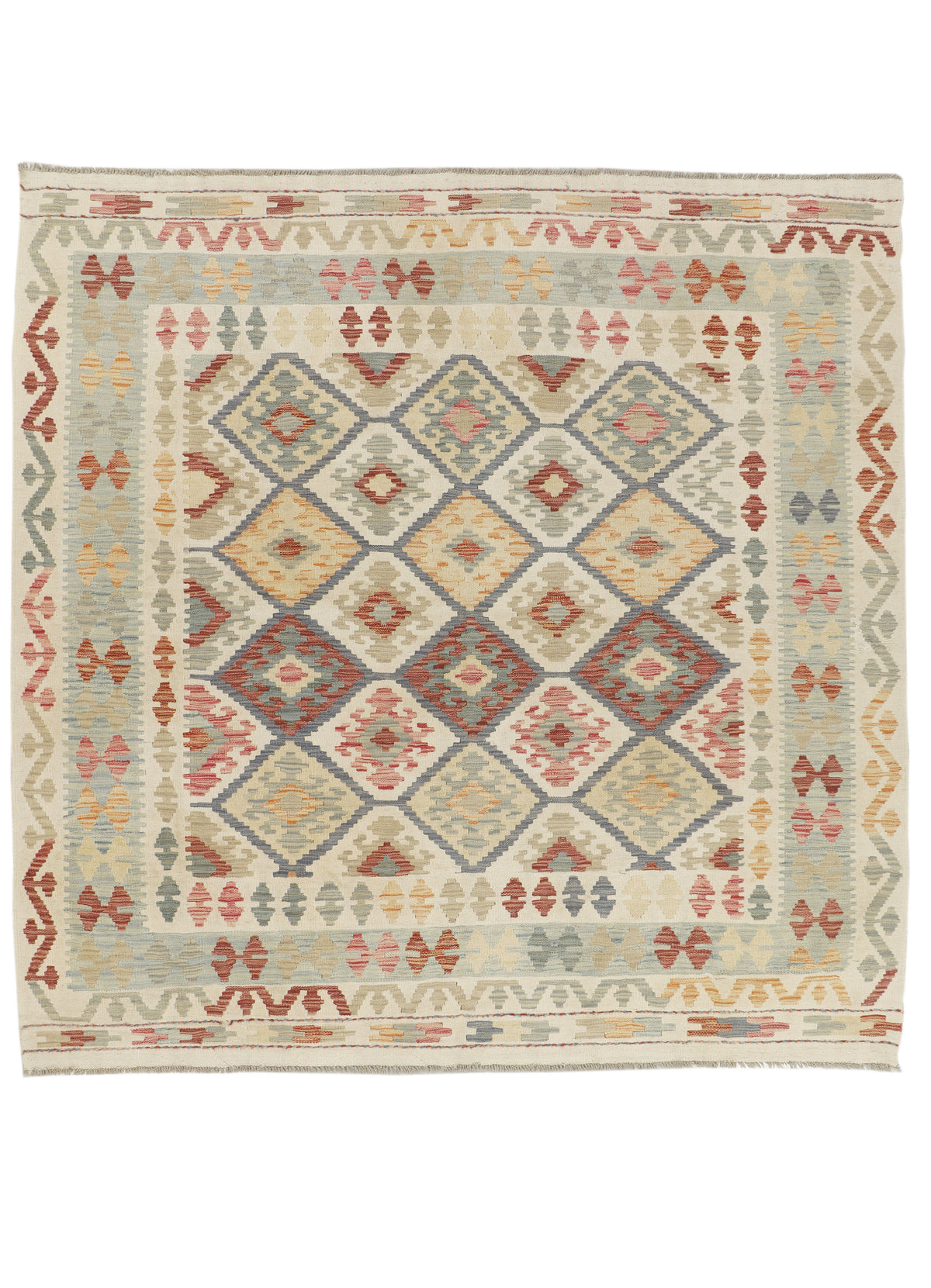Afghan Kilim Rug (201 x 205cm)
