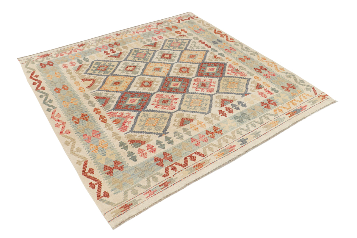 Afghan Kilim Rug (201 x 205cm)