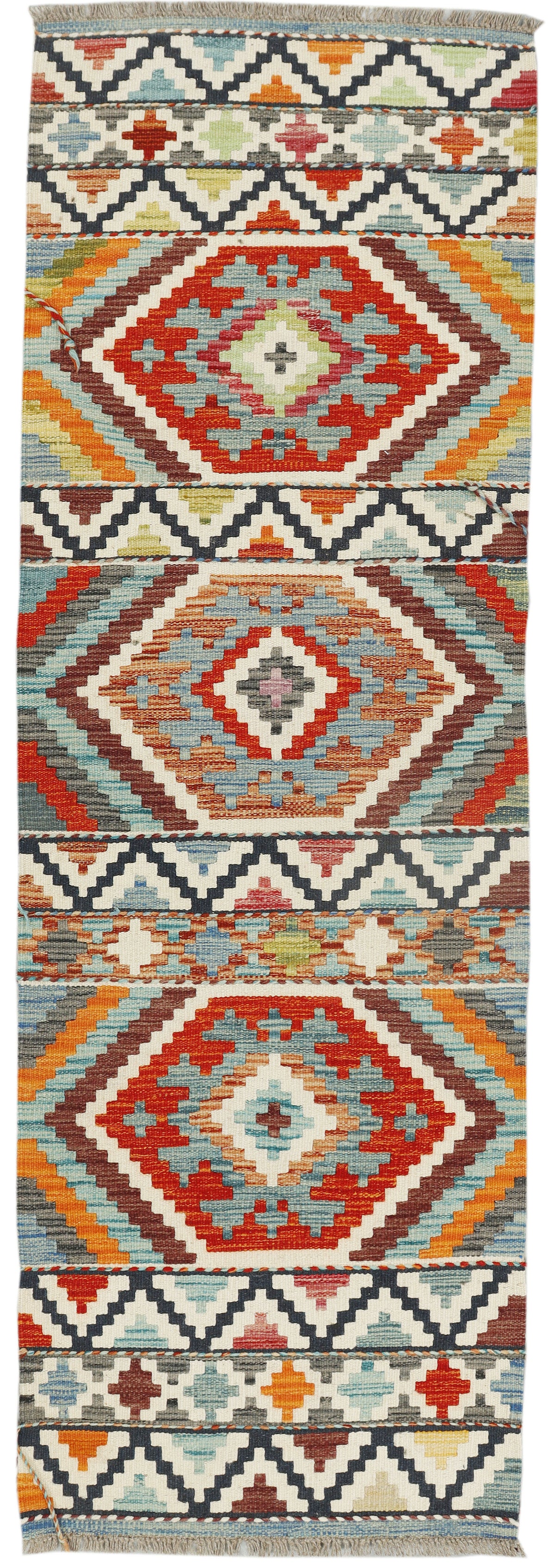 Afghan Kilim Runner (196 x 63cm)