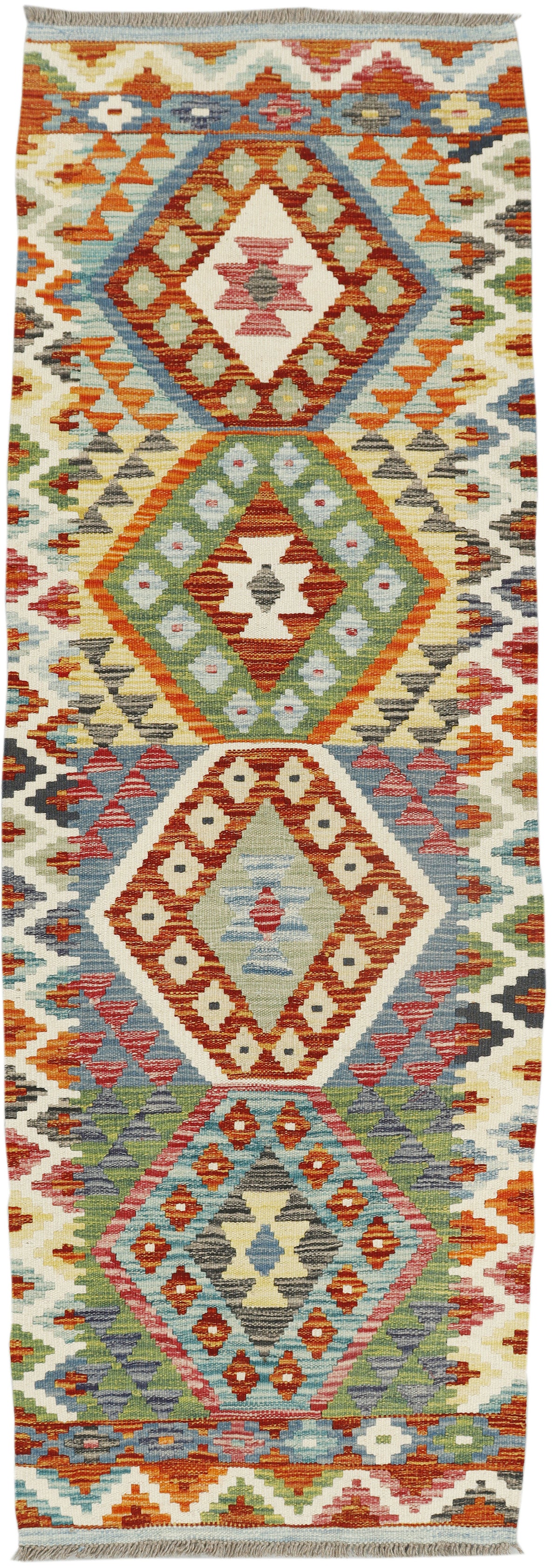 Afghan Kilim Runner (192 x 64cm)