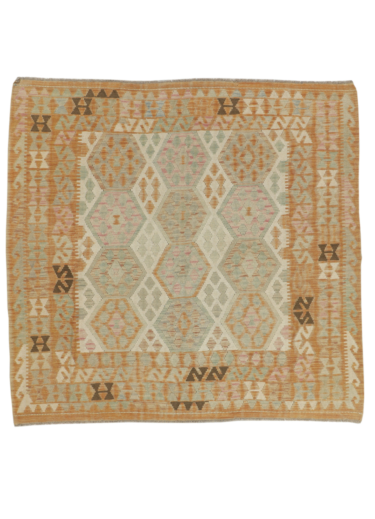 Afghan Kilim Rug (197 x 188cm)