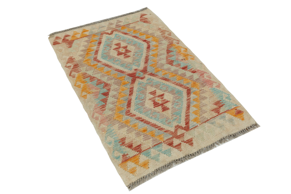 Afghan Kilim Rug (107 x 74cm)