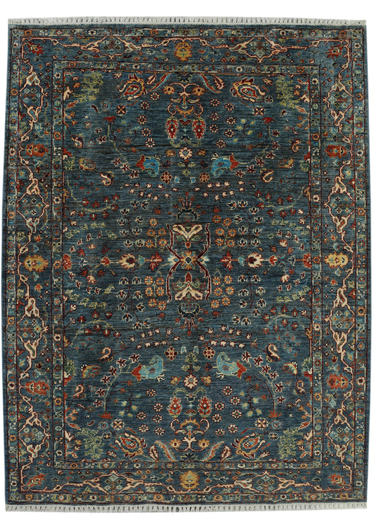 Eastofhere Sultani Ziegler rug in vibrant colors, measuring 203x155cm, featuring intricate traditional Persian design.