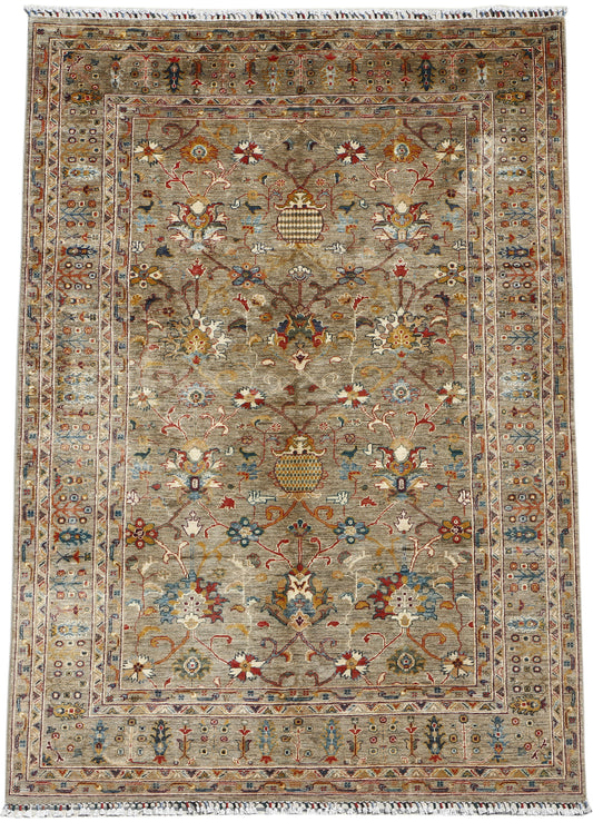 Eastofhere Sultani Ziegler rug in 297x185cm with intricate traditional patterns on a plush, colorful surface.